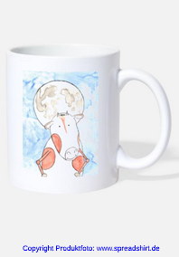 Becher zum Buch Clara Kleegrün - Kuhmonautin